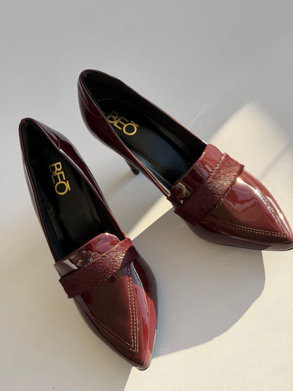 Zapatos Leonor Burdeos