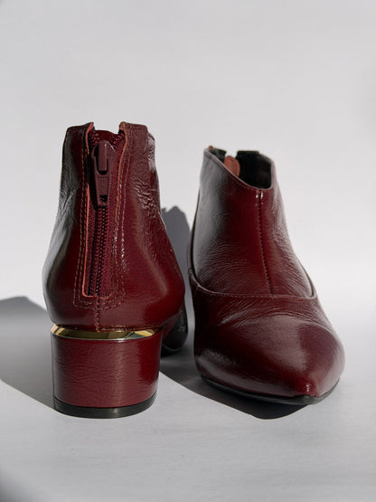 Botines Rosa burdeo