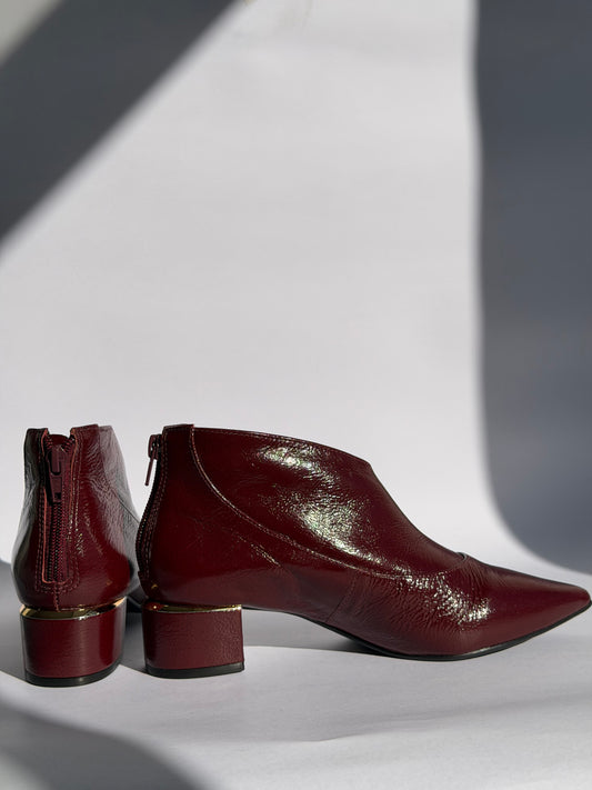 Botines Rosa burdeo