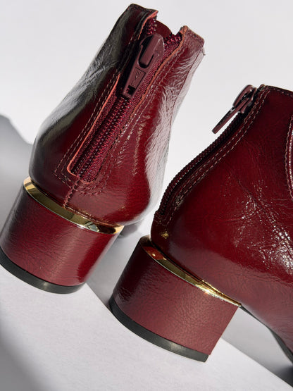 Botines Rosa burdeo