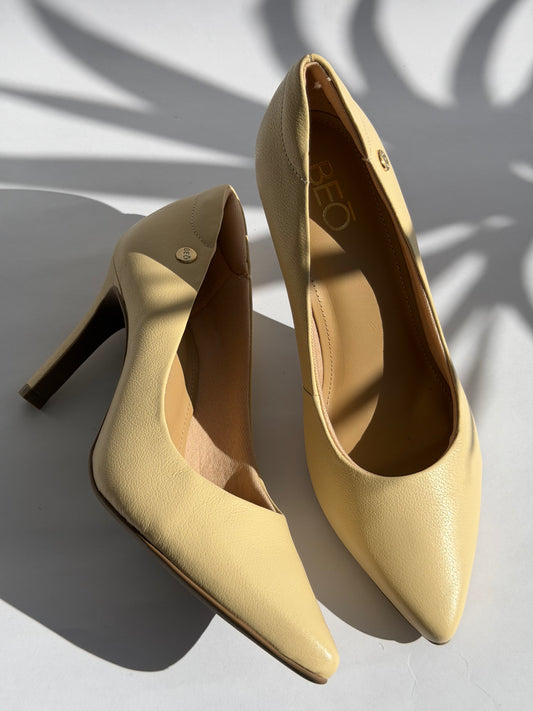 Stilettos Abu Dabi Amarillos Mantequilla