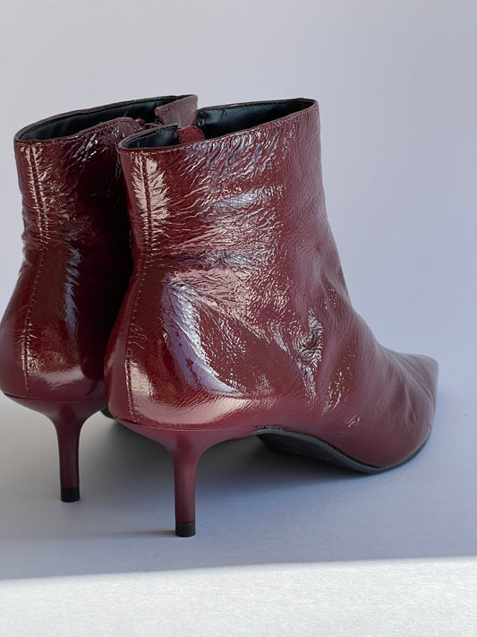 Botines Juana Burdeos