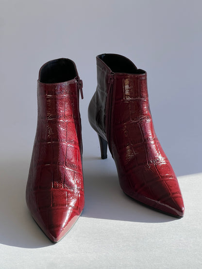 Botines Marie Burdeos