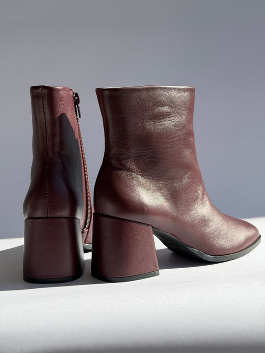 Botines Simone Burdeos